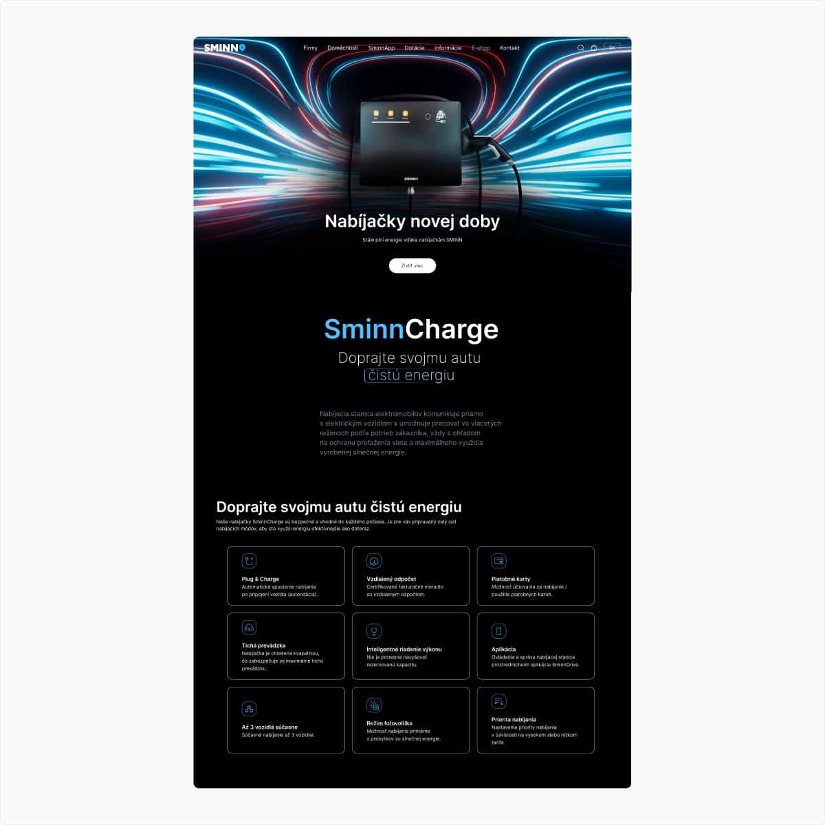 Charging section of SMINN website